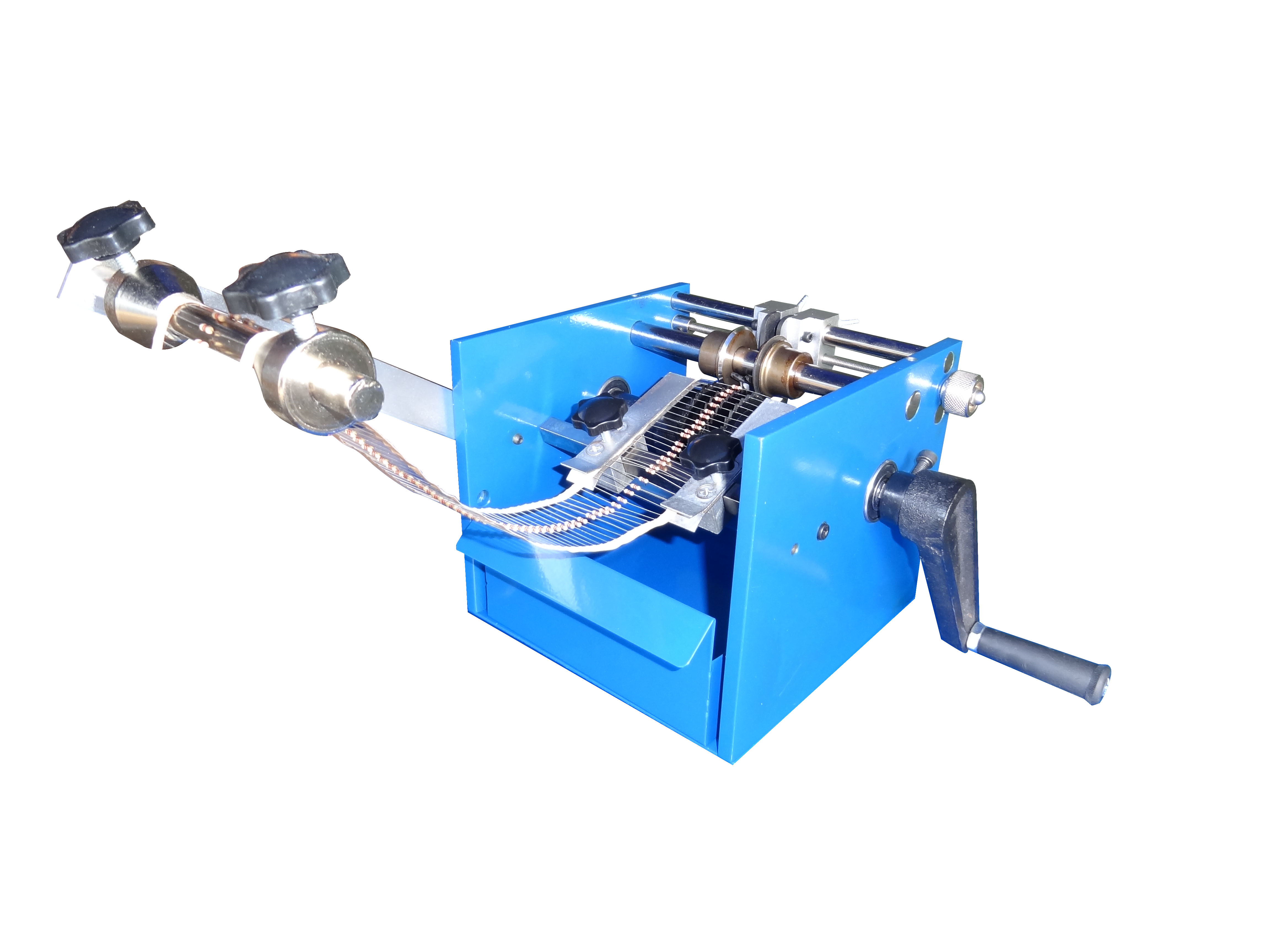 Hand cranked resistor forming machine